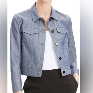 THEORY Cropped Denim Jacket